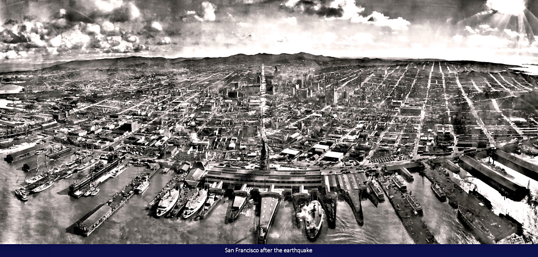 San Francisco aerial view, 1906 